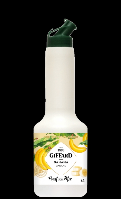 packshot GIFFARD Banana Puree 1,0 ltr