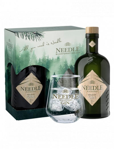 packshot NEEDLE Black Forest Dry Gin GVP 0,50 ltr