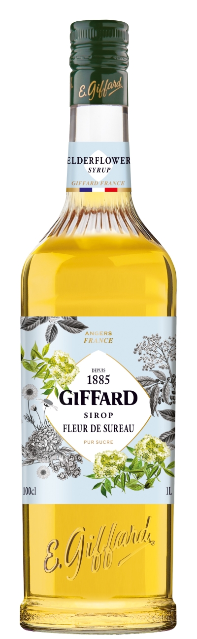 packshot GIFFARD Elderflower Syrup 1,00 ltr