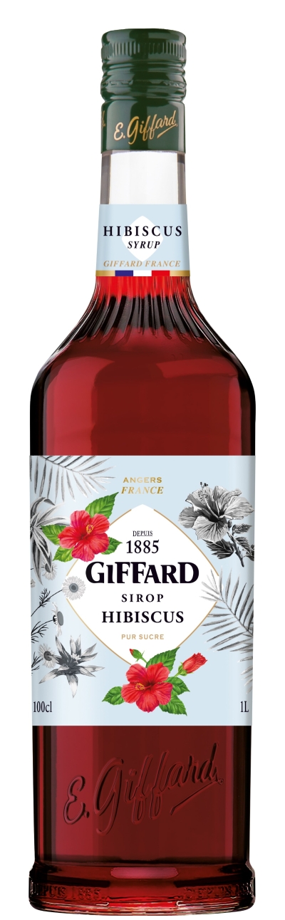 packshot GIFFARD Hibiscus Syrup 1,00 ltr